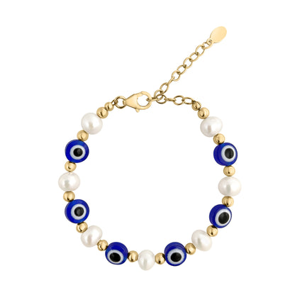 Guardian Eye Pearl Bracelet