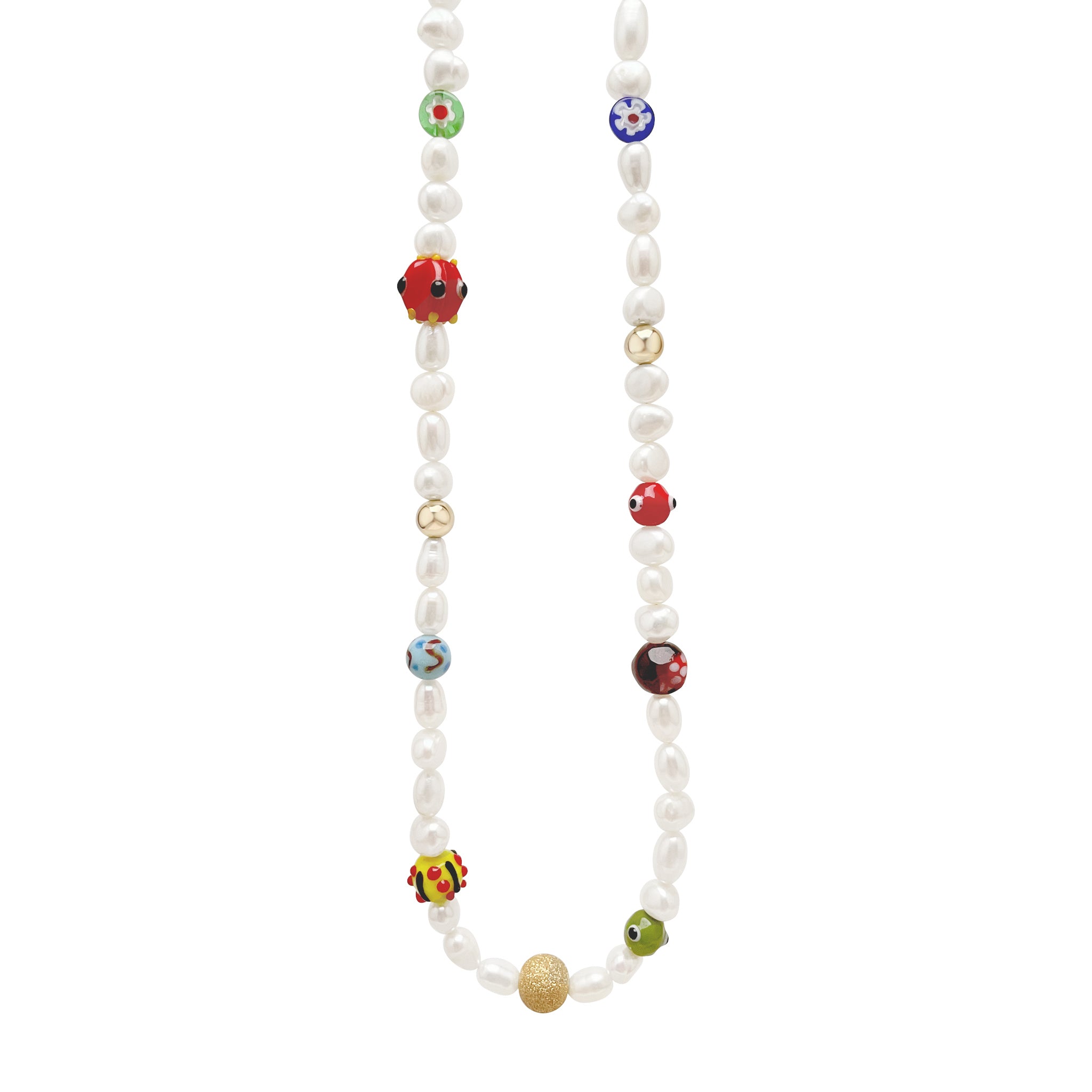 Boho pearl clearance necklace