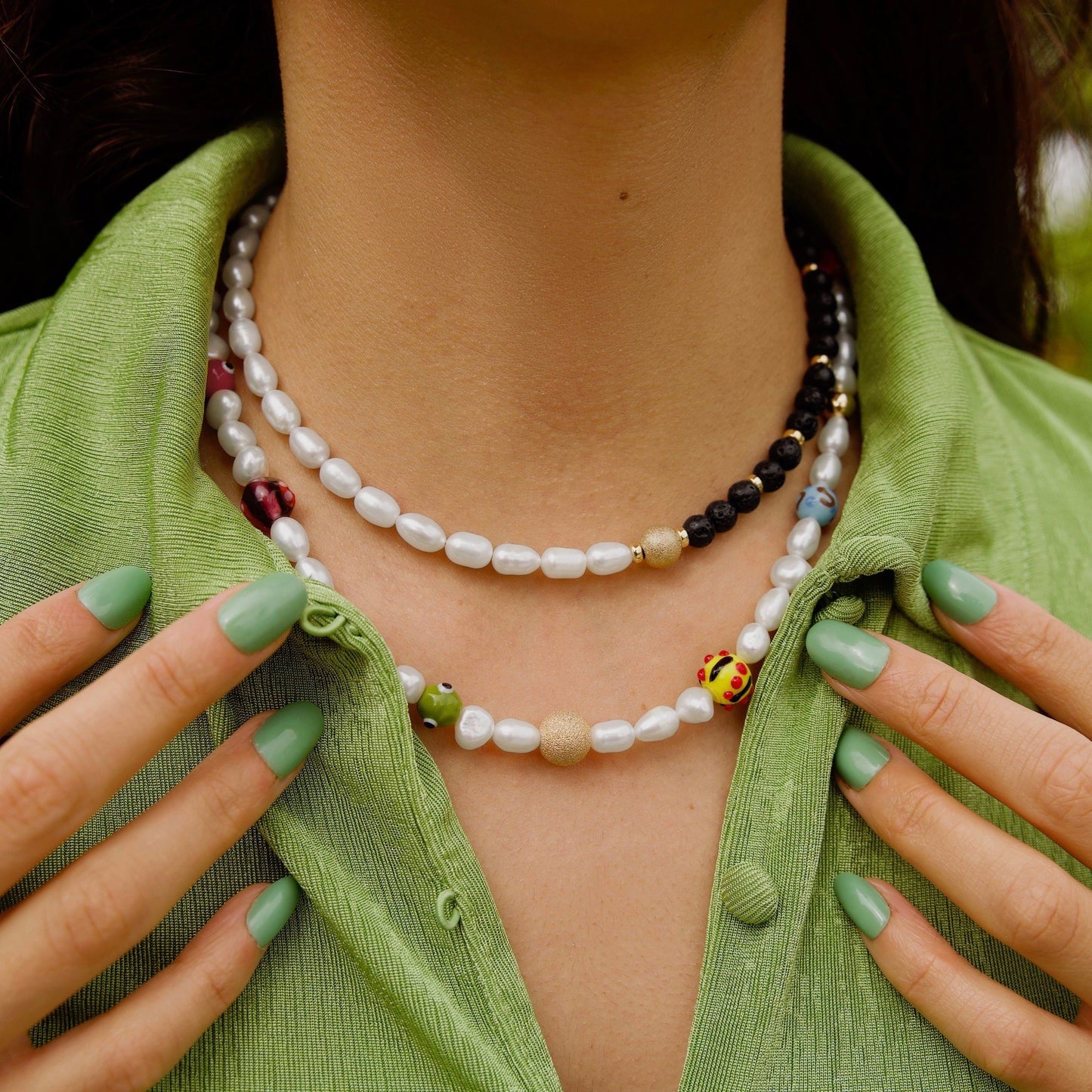 Boho Pearl Necklace