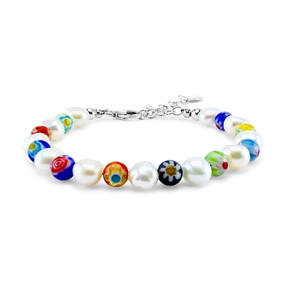 Flower Power Pearl Bracelet